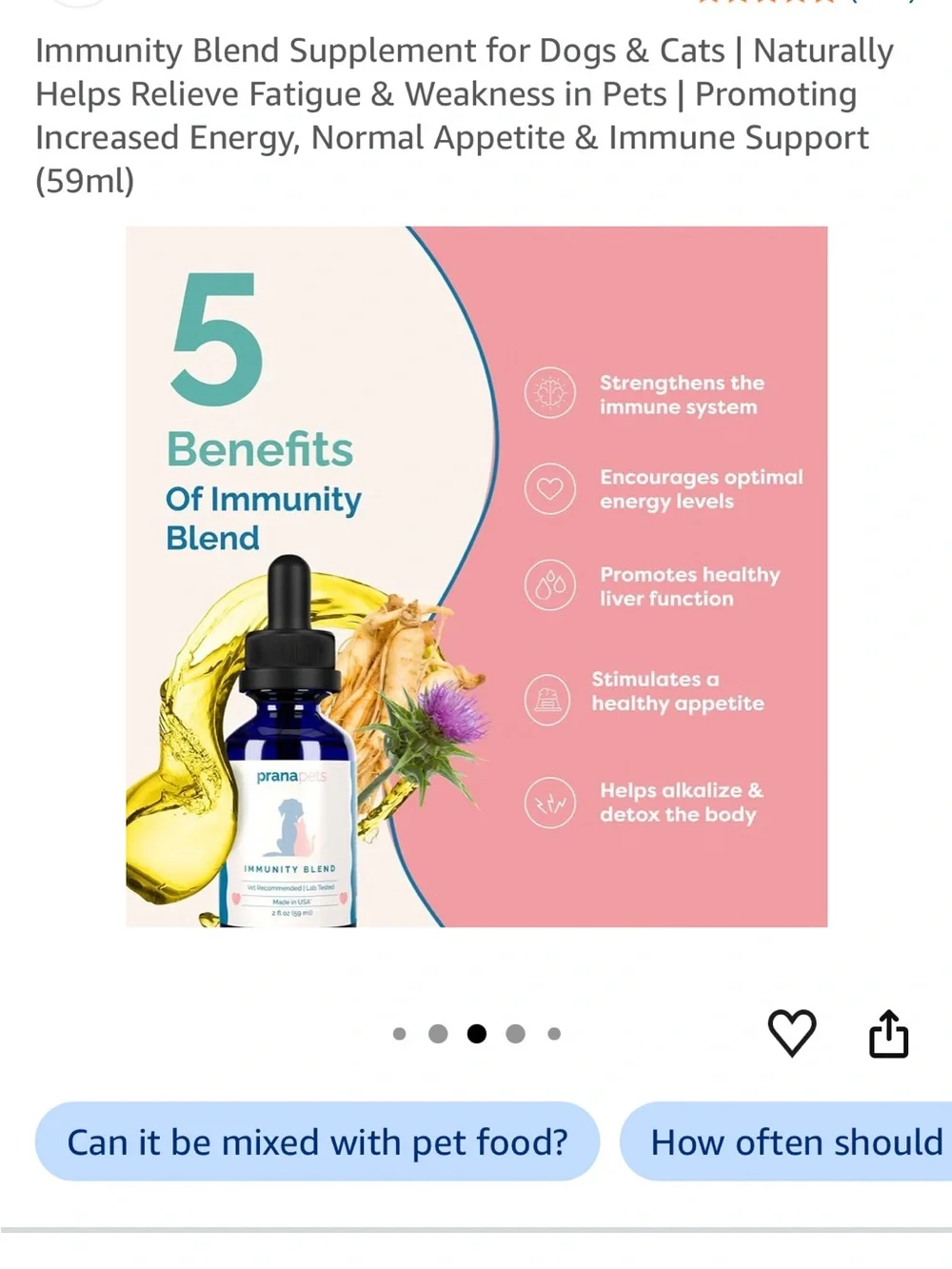 Prana Pets Immunity Blend - Blue & Pink Packaging